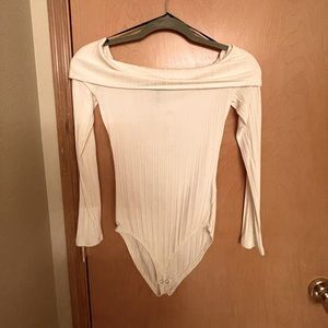 F21 Over the Shoulder Long Sleeve Bodysuit